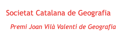 Bases del Premi Joan Vilà Valentí de Geografia AGE Asociación