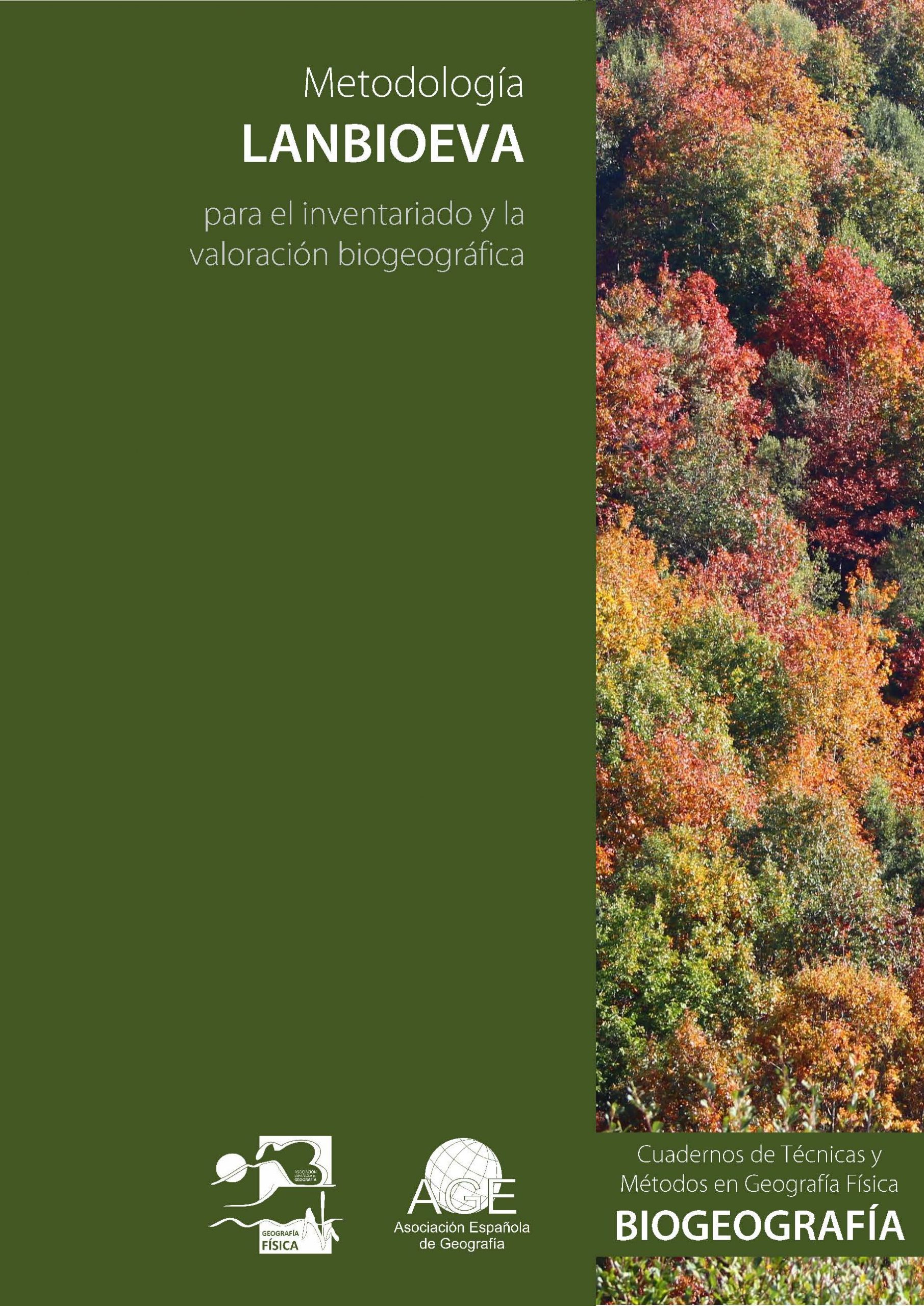 Portada de la monografía Lanbioeva - AGE - Asociación Española de Geografía